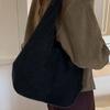 Lazy Wind Large-capacity Suede Bag New Simple Shoulder Underarm Bag Retro Commuter Portable Tote Bag