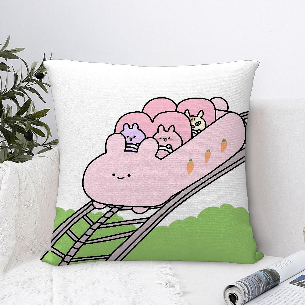 Asamimichaan Asleep Cute Asamimi Pillow Case Plush Fabric Soft Pillowcase Double Sided Print Cushion Cover Throw Pillow Cover