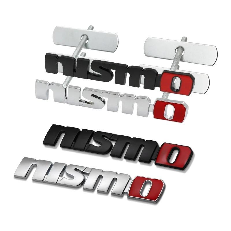 1Pcs Nismo Car Front Grille Car Emblem Badge Sticker Rear Trunk Decals for Nissan Nismo 370Z GTR Almera Tiida Juke Qashqai 350Z