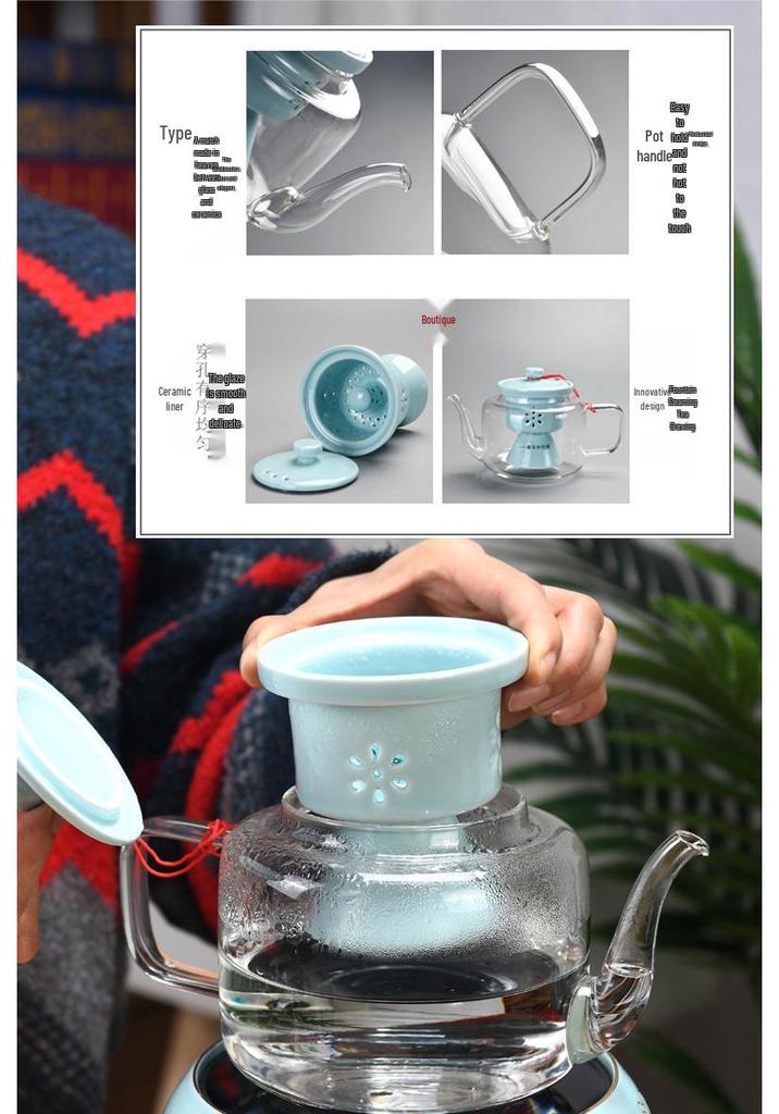 High-Temp Resistant Electric Ceramic Tea Stove with Thickened Silicon Glass & Touch Control