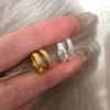 Laser Crushed Ice Ice Ear Buckle Earrings 2025 Popular Simple Niche Design Earrings Ear Jewelry