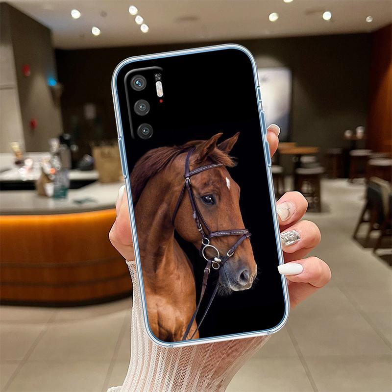 RE28 Fine Horse Transparent Phone Case for Motorola Moto Edge 20 30 40 50 S30 Fusion Ultra Pro Neo Lite + G200 G23