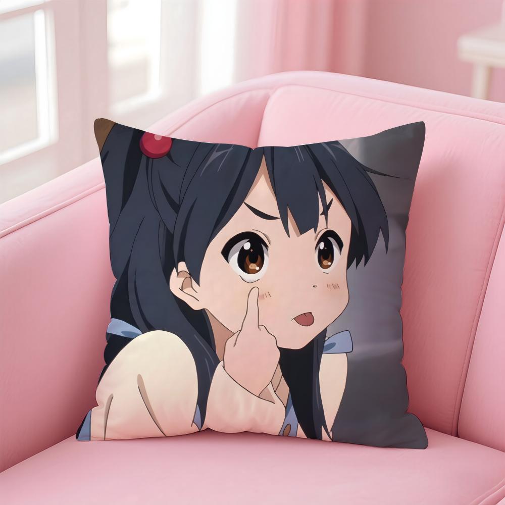 Anime T-Tamako M-Market Cushion Cover Home & Car Multi-Scene Pillow Cover - Reversible, Soft & Durable for Daily Use