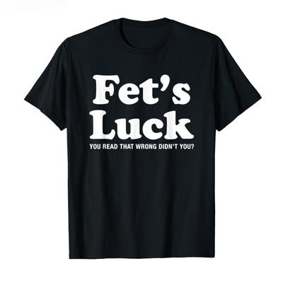 2026 Fun Graphic Mens and Womens Tshirts Fetts Luck Optical Illusion Cotton Roundneck Tshirt