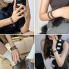 Vintage Stern Leder Uhrenarmband Armband für Damen Süß Cool Charm Mode Verstellbares Armband Halloween Schmuck Geschenk