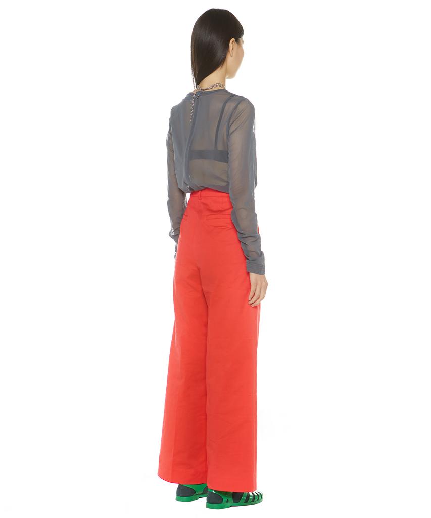 Suki Wide Long Leg Pants (Cherry Jam)