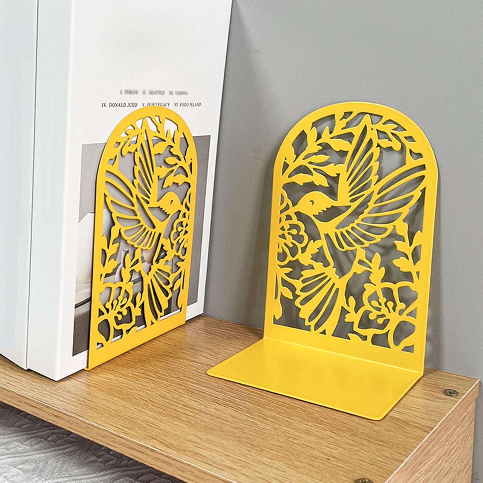 

Decorative Hummingbird Bookends for Desktop And Shelf Support золотой