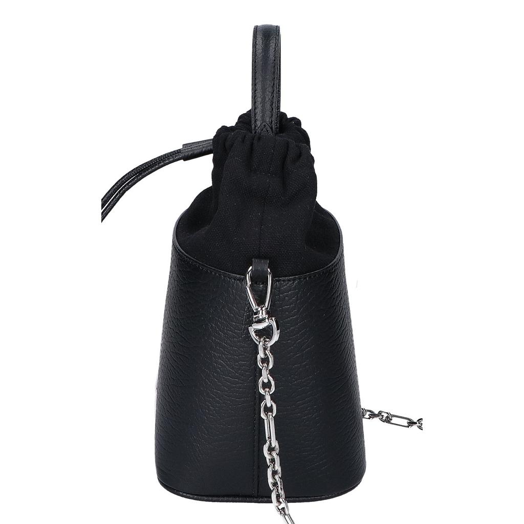 Maison Margiela S61WG0035 5AC Bucket Bag Grainy Leather 2-Way Handbag Shoulder bag blackUsed