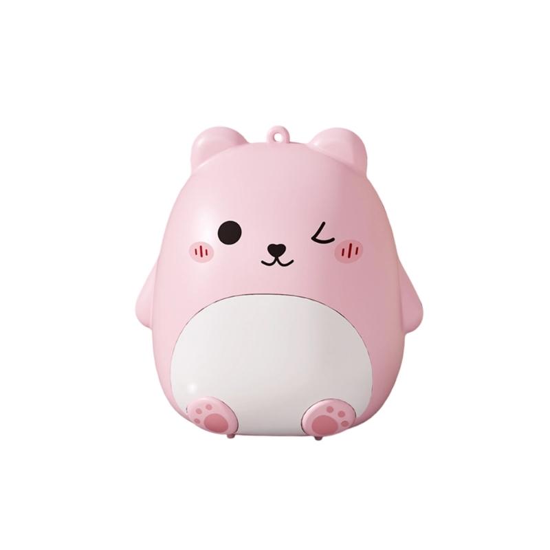 

Cartoon Bear Mini Pills Case Portable Designs Easy To Carry In Pocket Or Bag For Travel Or Daily Use рожевий