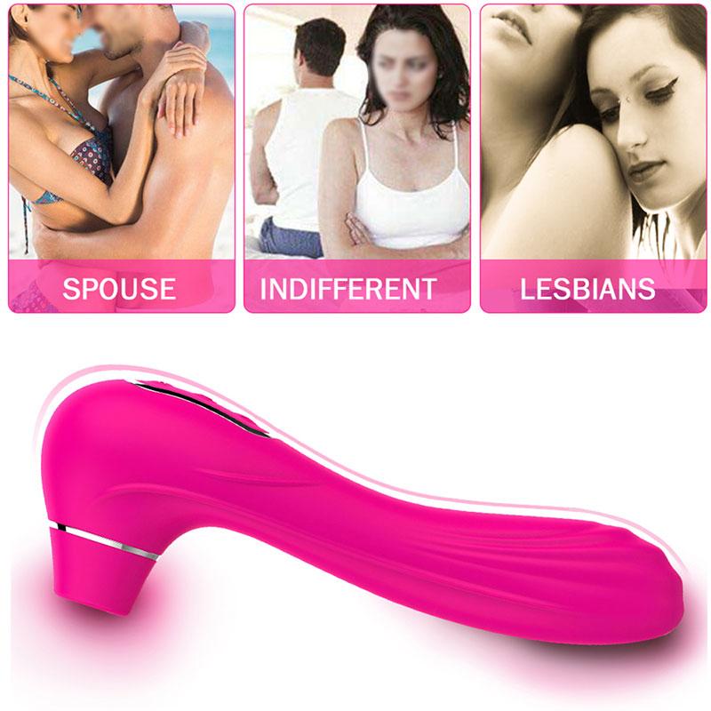 Clit Suck Vibrator Nipple Sucking Clitoris Stimulator for Women Oral Sex Erotic Masturbator Sex Toy G-Spot Vibrator for Couple Adult