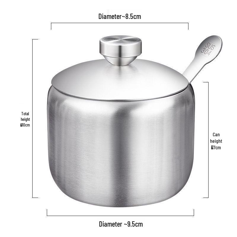 

Stainless Steel High-Temperature Chili Oil Can for Kitchen Use Butterfly Spice Jar (8.5cm)