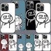 Funny Man Middle Finger Phone Case For Apple Iphone 16 15+ 17 Pro Max 14 Plus 16E Air 13 12 Mini Clear Cover Silicone Cute