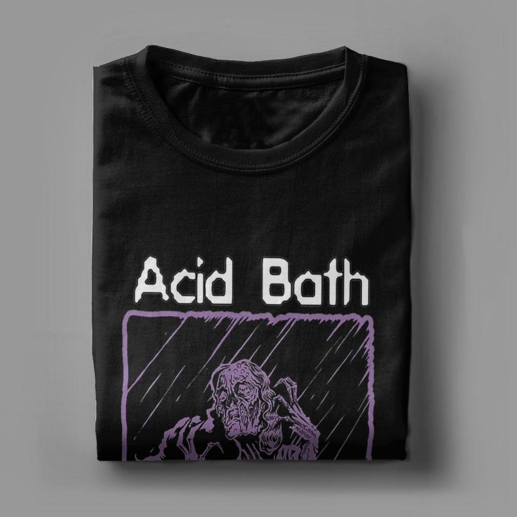 Herre Syrebad T-skjorte Topper i ren bomull Fritid Kort ermet Rund hals T-skjorte Bursdagsgave T-skjorte