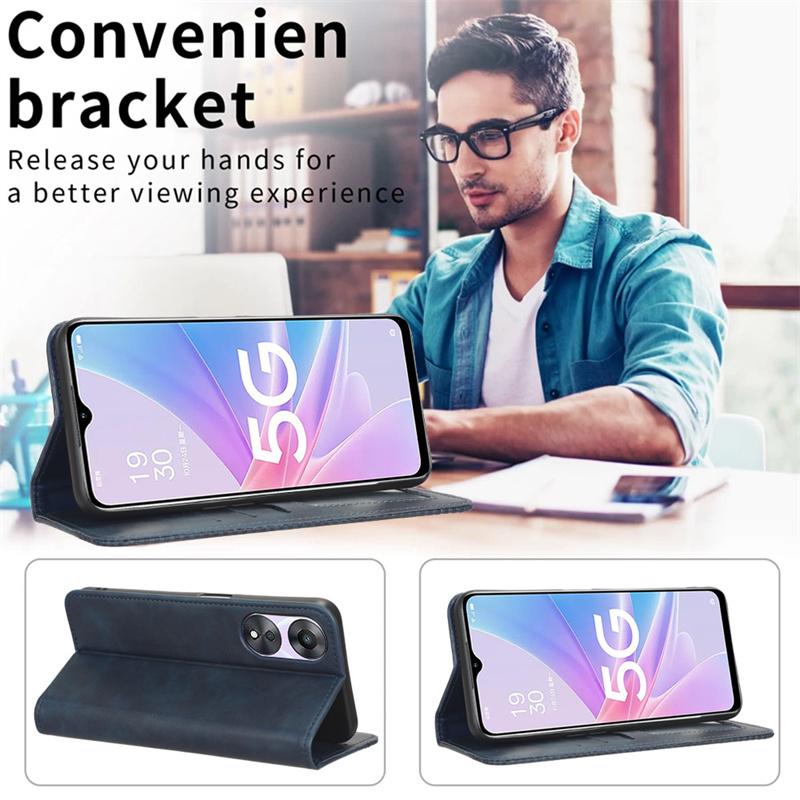 For Samsung Galaxy S24 S24 Plus leather retro self-attaching phone case Of Galaxy S24 Ultra case flip magnetic wallet cover