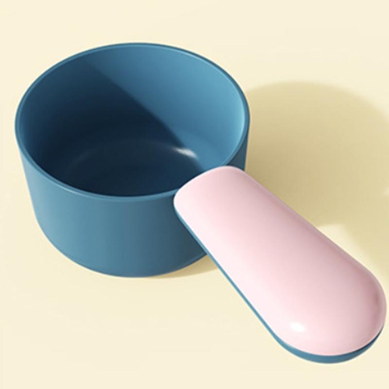 Portable Dog Food Scoop Thickened Color Block Dog Food Scoops Healthy Antibacterial Simple Safe Cat Foods Spoon Easy Clean Pet Products Supplies
