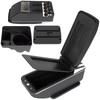 VW Jetta V 05-10 Armrest with Storage Compartment BLACK ECO LEATHER + Installation Kit
