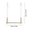 Wooden Chicken Swing Toy Parrots Perch Stand Hanging Bird Cage Accessories for Macaw Cockatiels Conures Finches Chicken Toys