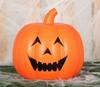 Plastikowa Pomarańczowa Świecąca Dynia Z Dźwiękiem Dekoracja Halloween 32Cm