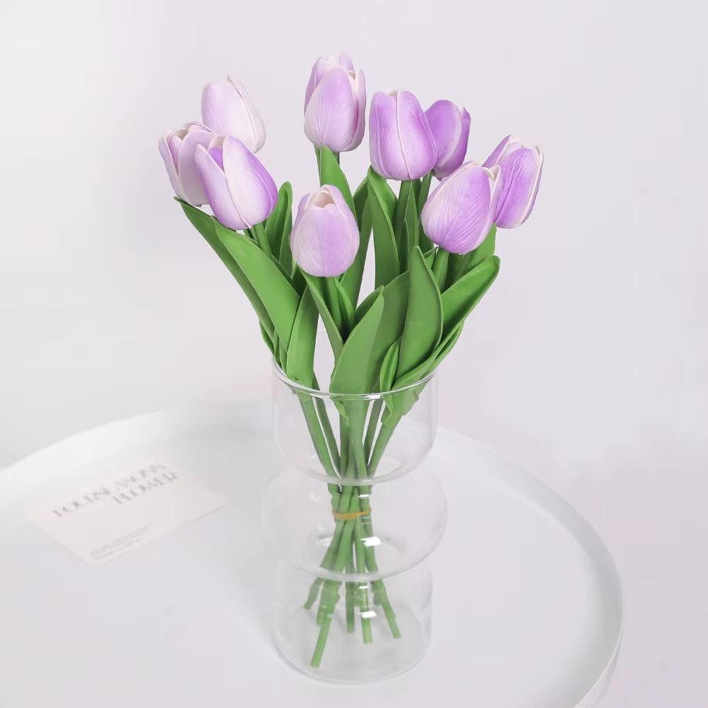 5/10Pcs Tulip Artificial Flowers Real Touch Bouquet Fake Flowers Home Decoration for Supplies Valentines Flowers Wedding Decor