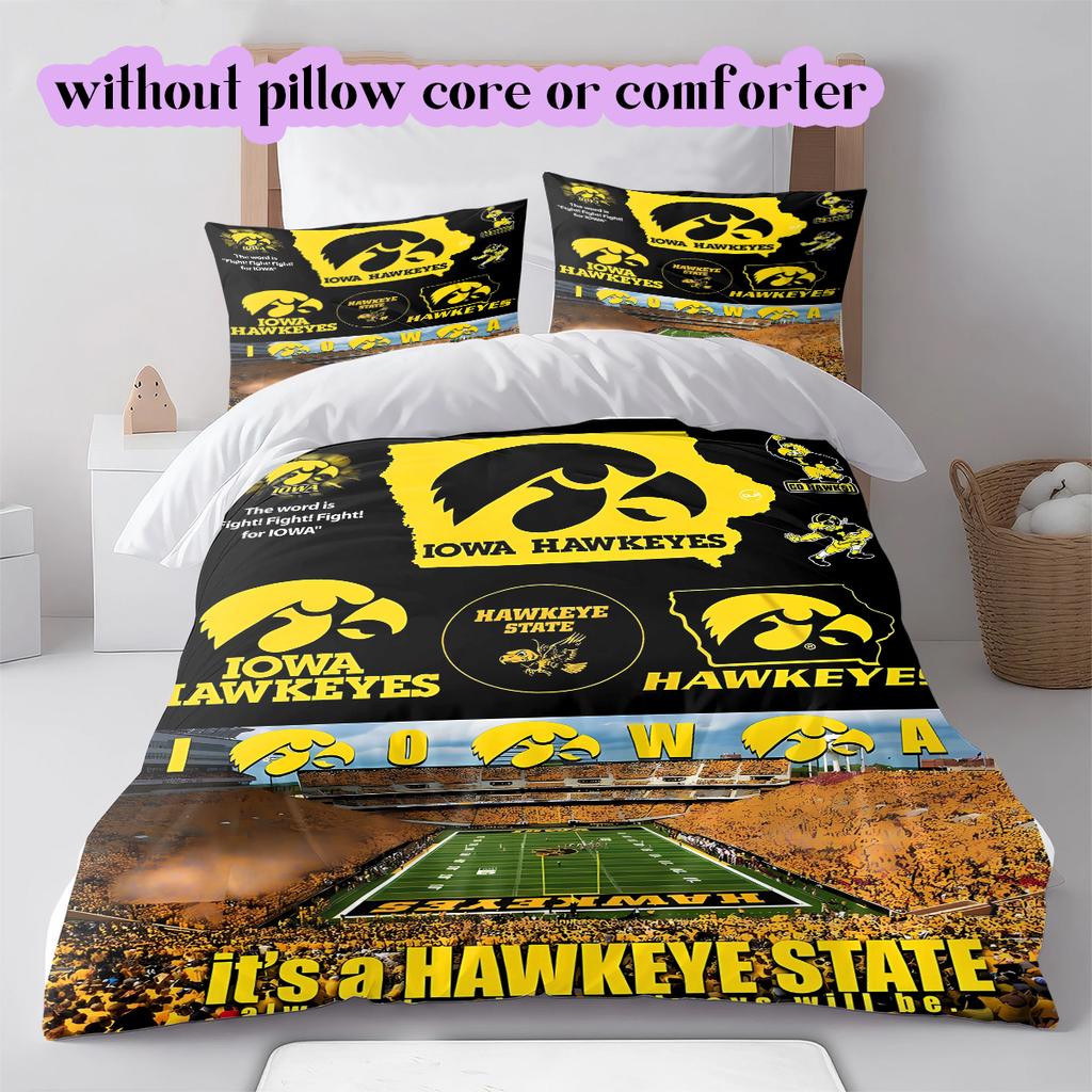 Rugby logoPattern Bedding Quilt Set Quilt Cover Pillowcase Home Decoration Birthday Gift (1 * duvet cover + 2 * pillowcase, without core)