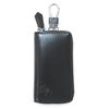 Beverly Hills Polo Club Women's Key Case with Key Ring, Synthetic Leather and Split Cowhide Leather, Simple Embossed Design, Available In Black,