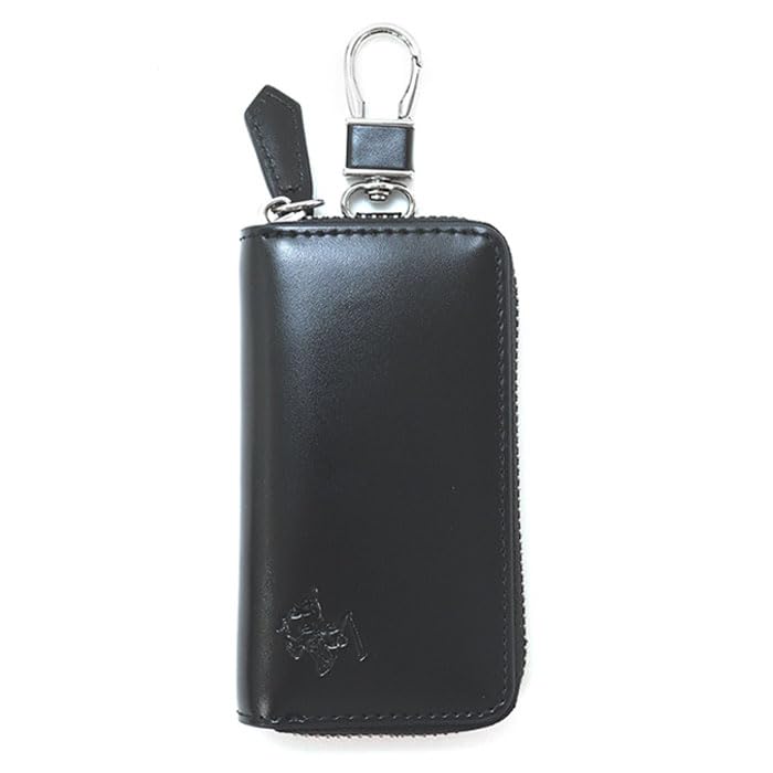 

Beverly Hills Polo Club Women s Key Case with Key Ring, Synthetic Leather and Split Cowhide Leather, Simple Embossed Design, Available in Black,