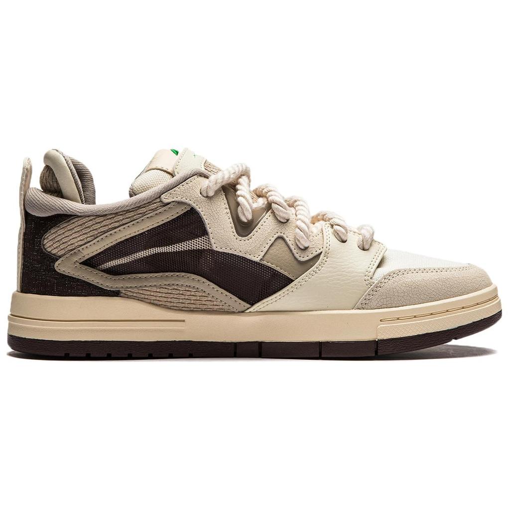 Li-Ning Fashion Versatile Non-Slip Wear-Resistant Low-Top Skate Shoes Women sneaker Brown AECU014-1