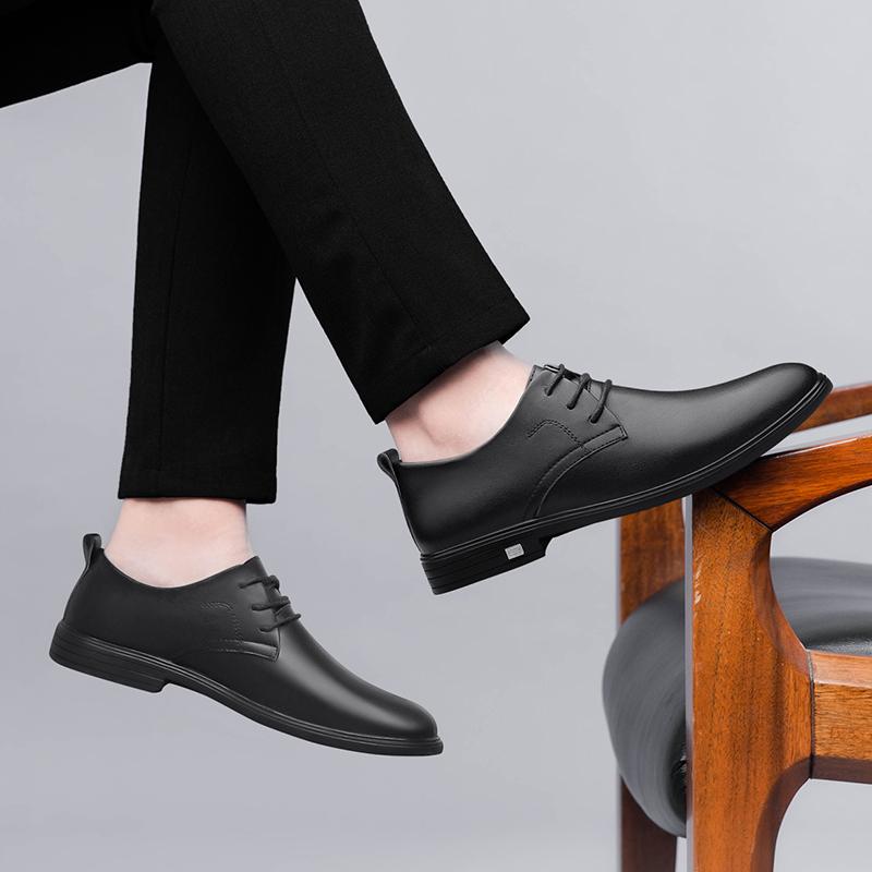 Fashion Designer Party Wedding Footwear Italian Men Genuine Leather Oxford Shoes Casual Business Flat Dress Lace Up Formal Office Shoes