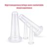 2pcs Cupping Therapy Set Silicone Vacuum Massage White Small Facial Cupping Kit for Home Use