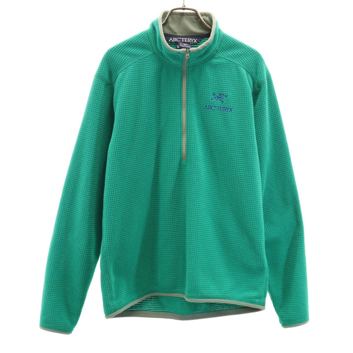 

ARC TERYX Старая флисовая куртка с полумолнией S Зеленая POLARTEC Мужская Б/У