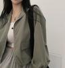 2026 Spring/Autumn Retro Drawstring Workwear Baseball Jacket