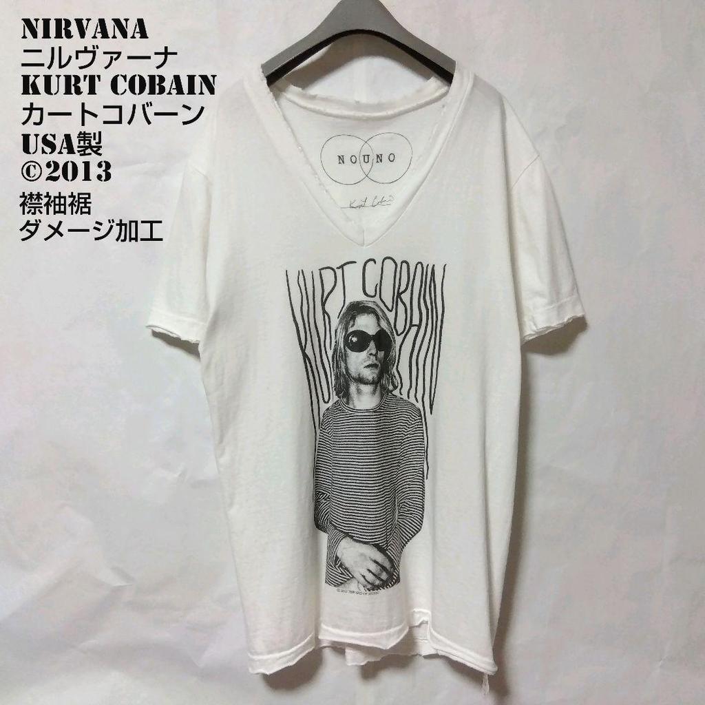 [USED] Made in USA Nirvana Kurt Cobain Distressed Rock Band T-Shirt