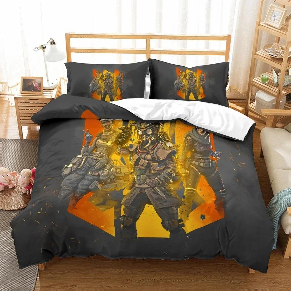 3D Printed Game Duvet Cover APEX Pillowcase Legends Bedding Set Double Twin Full Queen King Adult Kids Bedclothes Quilt Cover