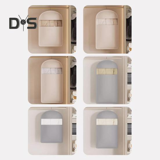 1/3Pcs Hanging Garment Bags with Self Compression Zipper Large Capacity Dustproof Space Saving Garment Clothes Bags