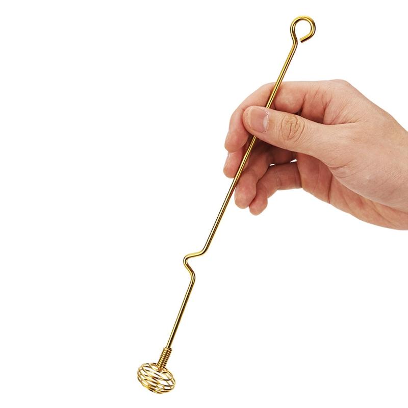 Stainless Steel Honey Stick Dipper Stirring Bar Swizzle Stick Honey Stirrer for Serving Syrups Frosting Melted Chocolate