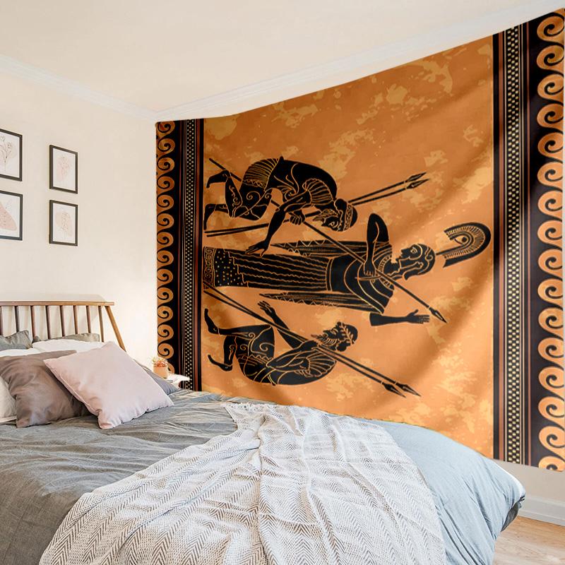 Greek Mythological Scene Tapestry, Unique Design Tapestry, Wall Decor for Bedroom,Livingroom, Playroom,Heartwarming Fan Holiday Gifts
