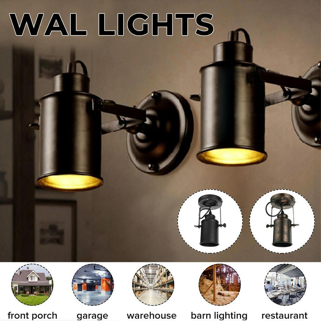 

E27 Ретро Железные Настенные Бра Регулируемый Точечный Свет Винтажный Настенный Светильник Индустриальный Настенный Светильник Для Спальни Гостиной Лофта Бара Черный/ржавчина чёрный