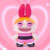 Fuggler Powerpuff Girls Blossom Plush Toy 15746D Authentic Product