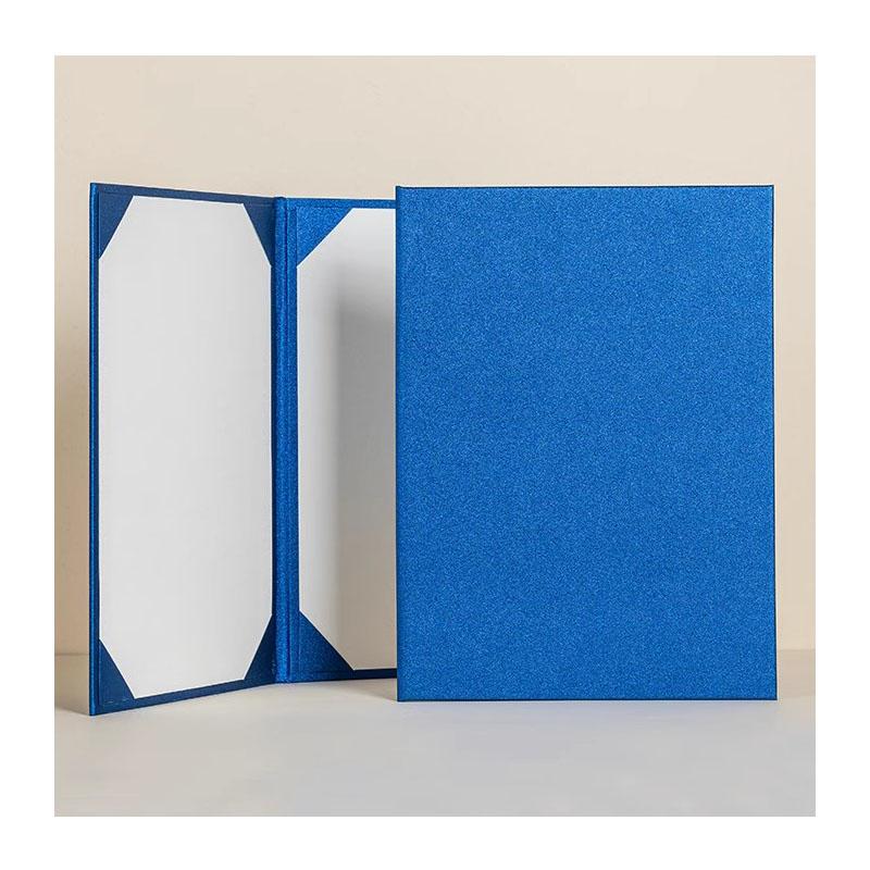 31,3x23cm Twarda oprawa Dobra jakość Folder na przemówienie/adres Pusty Na format A4 210x297MM Z papieru specjalnego perłowego Kolor złoty