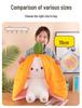 Strawberry Rabbit Plush Toy: Cute Doll Pillow & Birthday Gift for Girls