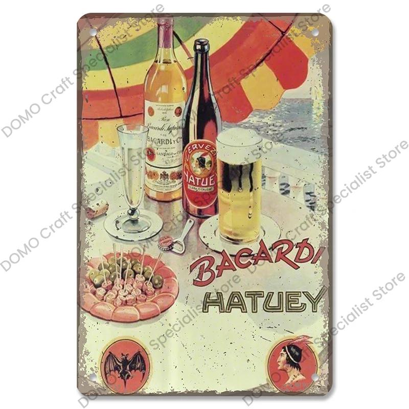 Rum Brand Plaque Vintage Metal Tin Signs Captain Mermaid Metal Poster Retro Wall Art Decor for Bar Pub Club Living Room Home