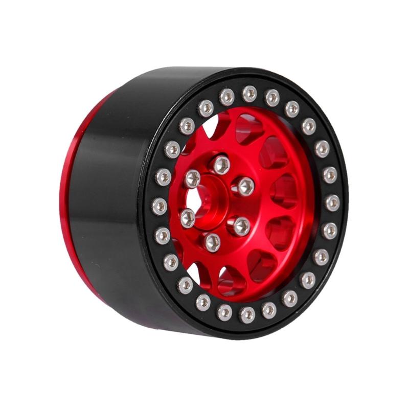 1.9’’ Beadlock Wheel Rims Remote Control Car Wheel Hubs 12Spokes Wheel Rims Upgrade Part for 1:10 SCX10