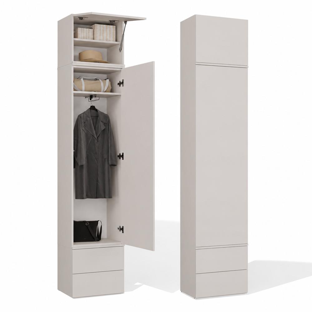 Dulap Haga 1U2S Dulap 2 Sertare Pentru Hol Culoare Cașmir Bej 238X50X35 Cm