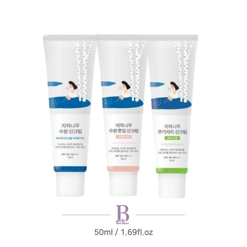 

ROUND LAB Birch Moisturizing Sunscreen SPF50+ PA++++ 50ml / 1.69fl.oz – 3 Types: Moisturizing, Tone-Up, Mineral Moisturizing 50ml