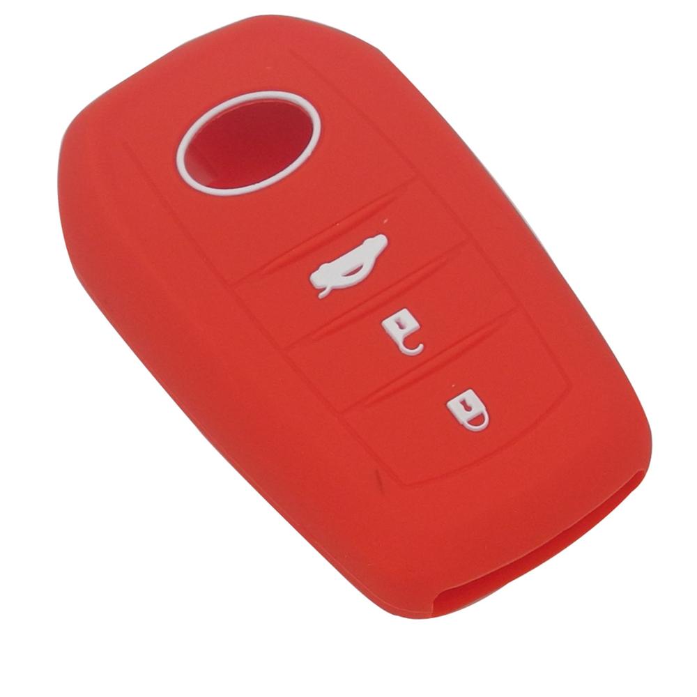 jingyuqin 3 Buttons Remote Car-Styling Silicone Key Holder Shell Case Cover Case For Toyota Corolla Camry RAV4 2014 2015