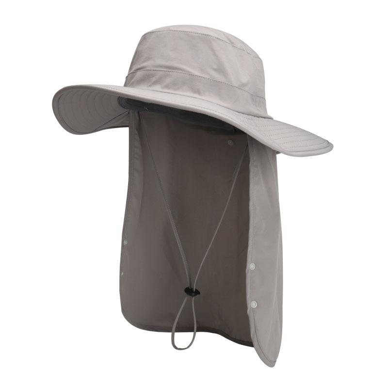 Summer women's bucket hat outdoor men's big eaves sun hat quick-drying ice visor sun protection hat