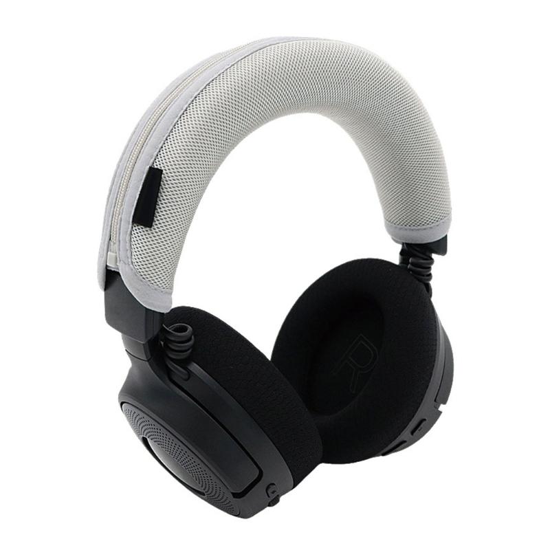 Universal Headphone Headband Protectors For KrakenV4 Headsets Soft Breathable Headbeam Sleeve Secure Zippers Closures