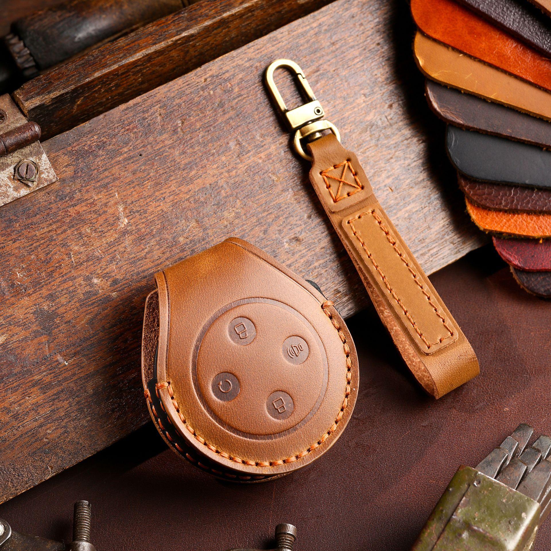 

Applicable Models Great Wall Shanhai Cannon Key Cover Great Wall Shanhai Cannon Auto Supplies Pickup Leather Key Bag коричневый