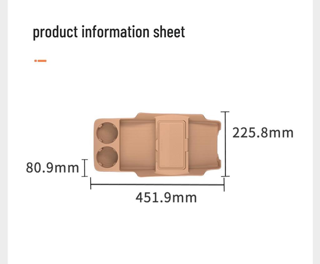 Fits 25 Jihu T5 Models: Non-Slip Silicone Lower Center Console Storage Box for Original Car Interior