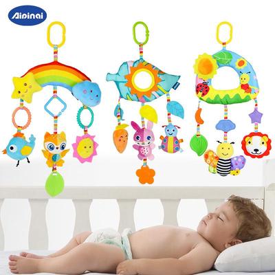 Aipinqi Animal Stroller Plush Hanging Rattle Toy for Babies